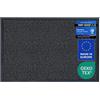 Carpet Diem Zerbino 40 x 60 cm - Tappeto ingresso antisporco - Interno ed Zerbino da Esterno, Tappetino antiscivolo per Porta, Tappeto antisporco per Porta d Ingresso - Nero-antracite