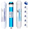 Geekpure Set di sostituzione del filtro per il sistema di osmosi inversa per acquario portatile a 3 stadi