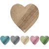 Olivo Tappeti OLIVO.shop | LOVE Tappeto bagno a cuore, Tappeto cotone antiscivolo e assorbente, 6 colori disponibili (LOVE MARRONE)