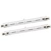LEDLUX 2 Pezzi Lampade Alogena R7S Dimmerabile, Bianco Caldo 2800K, R7S 118mm 80W 1375 Lumen