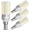 DiCUNO Lampadina LED E14 8W, Equivalente 100W alogena, 1000lm, Luce bianca fredda 6000K, Non dimmerabile, Attacco E14 LED Mais, Risparmio energetico, 4 Pezzi