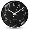 Aolso Orologio da Parete Silenzioso Senza ticchettio, Orologio da Parete Rotondo Alimentato a Batteria, Design Moderno Decorativo al Quarzo per Interni, Cucina, Ufficio (Bianco, 8 Pollici)
