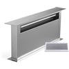 Klarstein Royal Flush Eco 75 - Cappa a Scomparsa, Cappa da Cucina, A++, Inox, 720 m³/ora, 52 dB, Touch Control, LED da 6500K, Filtro Antigrasso & al Carbone, Installazione Versatile