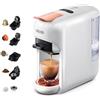 CAFELFFE MK-606 - Macchina da caffè a capsula-capsula 5 in 1, 19 bar, macchina per caffè espresso a preparazione calda/fredda, compatibile con K-Cup/Nes Original/DG/44 mm, ESE Pods & macinato, 7