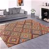 Paco Home Tappeto Salotto Moderno Soggiorno Pelo Corto Motivo Etnico Motivo Geometrico Rombi Design, Dimensione:200x290 cm, Colore:Multicolore 2