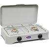 CFParker Fornello a Gas 2 Fuochi a Gas Gpl per Uso Esterno Casa o Campeggio Made in Italy - mod. 5326CG