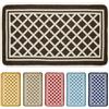Olivo Tappeti OLIVO.shop | MELODY Tappeto cotone lavabile in lavatrice, Tappeti cotone economici 50x80 cm, rombi (MARRONE)