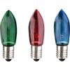 hellum Candele di ricambio per arco luminoso, 3 pezzi 16V 3W candela scanalata per albero di Natale candele catene luminose interne con 15+16 punti luce, lampadine per arco luminoso E10/ 16V/ 3W/ 22