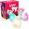 innr Zigbee GU10 Lampadina Smart, Funziona con Hue* e Alexa (Bridge Richiesto), Faretto Luce Bianca e Colorata, 16 Milioni di Colori, Lampada RGB, Lampadina Dimmerabile, 410 lumen - 4 pezzi