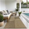 the carpet Kansas - tappeto indoor/outdoor in juta naturale, resistente e facile da pulire, ideale per terrazza, balcone o soggiorno - Natura - ca. 80 x 250 cm
