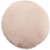 Brandsseller Cuscino Tappeto Ø 38 cm Pelle d'Agnello look rotondo Imitazione Pelliccia sintetica Tappeto a Pelo lungo sovrapposizione Pelle d'Agnello Imitazione Pelle di Pecora - Taupe/Beige