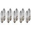 hellum 950021 - Candele di ricambio a filamento 8 V, 3 W, per ghirlande di luci e archi, 10 pezzi, E10 (diametro 10 mm), adatte per 30 fuochi, 22 lumen, per interni