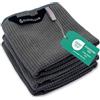 ELEXACLEAN Canovacci da cucina (set da 3, 68x42 cm, antracite/grigio scuro) strofinacci morbidi in microfibra, panni a nido d'ape asciuga-stoviglie per la cucina