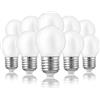 Hellum LED lampadina E27 con 2,5W come ricambio per lampadina 25W, Mini Globe 250 lumen 2700 Kelvin, E27 LED Vintage bianco caldo,10 pezzi 220476