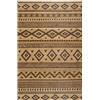 STORESDECO - Tappeto In Bambù Naturale, Antiscivolo, Ideale Per Soggiorni, Bagni, Corridoi. Disponibile in Taglie Grandi! | Colore Etnico Nero, 160 cm x 240 cm