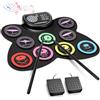 Anpro Set Batteria Elettrica Portatile, 9 Pads Batteria Elettrica Roll Up, Batteria Silenziosa Altoparlante Incorporato per Bambini/Principianti, Adulti e Principianti, Regalo di Compleanno