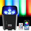 U`King UKing 108W Faro par LED con 9600Amh batteria ricaricabile, RGBWA+UV luce da palco outdoor con telecomando, supporta il controllo APP/DMX/2,4 GHz per DJ Festa nozze Matrimoni Halloween nouvelle