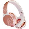 PowerLocus Cuffie Bluetooth Over Ear, 40 Ore di Riproduzione, 4 EQ Modalità di Suono, Hi-Fi Stereo e Bassi Profondi, Micro SD/TF, FM Radio, Cuffie Wireless con Microfono per Viaggio/Telefono/PC