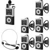 Retekess T130U (T130 4rd) Sistema di Guida Turistica Wireless, Microfono per Guida Turistica, 200 m, Banda U Qualità Audio Nitida, Funzionamento Con un Solo Tasto, Adatto per chiese, scuole e viaggi