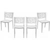 Set 4 sedie Modello Sorrento colore Bianco