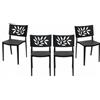 Set 4 sedie Modello Sorrento colore Nero
