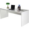 COMPOSAD | Scrivania della Linea DISEGNO, Scrivania Bianca, Porta PC, (LxAxP) 180x73x69 cm, Colore Bianco Laccato, per Studio, Ufficio, Made in Italy