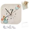 Doni Bomboniere Battesimo 1 pz Orologio in Ecopelle con Stampa Piccolo Principe e Volpe nello Spazio Comunione Compleanno Personalizzabile Artigianale Originale (MOD. 26-12 x 12 cm)