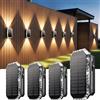 4 Pezzi Lampada Solare Da Esterno Alto E Basso, Applique Solare 3 Modalità IP65