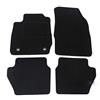 J&J AUTOMOTIVE Tappetini in Tessuto per Ford Fiesta 7 2008-2017, Set da 4 Pezzi Anteriori e Posteriori, di Velluto su Misura, Antiscivolo, Colore Nero