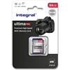 Integral Scheda SD da 64 GB 4K Ultra-HD Video ad alta velocità SDXC V30 UHS-I U3 Scheda di memoria classe 10 fino a 100 MB/s, il colore può variare