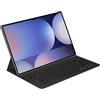 Samsung Galaxy Official AI Book Cover Tastiera con Trackpad per Tab S10+, S9+, Tab S9 FE+, Nero