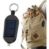 Xasbseulk Torcia portachiavi a LED, 3000 mAh, con caricatore solare Powér Bank, mini portachiavi a energia solare, power bank portatile con ricarica wireless, portachiavi solare con porta di tipo C per TraveL