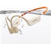 SANAG B33S Cuffie Conduzione Ossea Nuoto, Cuffie Subacquee per Piscina IPX8 Impermeabili con Wireless Bluetooth, Microfono, Lettore MP3 da 32G, 8 Ore di Riproduzione, Auricolari Nuoto Musica, Beige