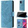 CaseGla Cover per Oppo A54 5G / A74 5G, Azzurro | Blocco RFID, Portafoglio Pelle PU, Flip Libro, Porta Carte, Magnetica Libretto, Antiurto Protezione Completa