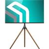 ONKRON Staffa TV Treppiede per televisori da 32-65 LCD/LED/OLED/QLED/Plasma Supporto Monitor Girevole a 360° e Regolabile in Altezza Vesa max. 400x400 mm e Peso max. 35kg