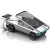 Plyisty Cyberdock Supporto di Ricarica Magnetico 3 in 1 per Smartphone IOS, Modello di Auto in Scala 1:25, Caricatore Wireless Veloce Certificato QI con Luce Ambientale (SILVER)