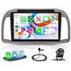 Rimoody Autoradio per Nissan Micra K12 2002-2010 Carplay Wireless, 9 Pollici Touchscreen IPS Radio 2 din con Android Auto, Mirror Link, Bluetooth, FM/RDS, DSP, Comandi al Volante Retrocamera