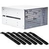 Asyduey Rack A Tre Alloggiamenti per Hard Disk da 3,5 Pollici con Spazio per 2 unità Ottiche, nel Case Si Possono Installare 2 unità e 3 Hard Disk 3,5 Pollici. Facile da Utilizzare.