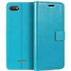 Shantime Custodia Portafoglio in Pelle PU Compatibile con Wiko Harry 2, Cover con Chiusura Magnetica, Tasche per Carte e Funzione Stand (Azzurro chiaro)