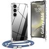 OLEPHY Trasparente Cover con Cordino per Samsung Galaxy A56 5G, Morbida Custodia con Regolabile Collana, [Antiurto] [Rimovibile] Case con Laccio Tracolla, Blu