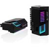EZDIY-FAB Shield - Adattatore a 24 pin, 90 gradi, con illuminazione Infinity Mirror ARGB, connettore di alimentazione ATX 24 pin, 5 V, ARGB Sync-90 gradi, colore: Nero