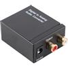 Dpofirs Convertitore Audio Digitale-analogico |Convertitore Coassiale Toslink a RC L/R, Plug & Play per Amplificatore per Altoparlanti TV, Design Compatto in Metallo con Cavo Ottico