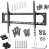 Maclean MC-750N Staffa da Parete per TV o monitor, max. VESA 900x600, Pollici 60-120, 120 kg, nero, Distanza dalla Parete 80 mm