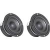 Oikabio 2X 3 Pollice Full Range Altoparlante Audio Altoparlante 4 Ohm 30W HiFi Altoparlante Stereo - Altoparlante FAI DA TE Amplificatore Casa Altoparlante