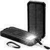 Spalivivre Power Bank Solare 20000mAh, USB C Caricatore Solare Portatile, 3 Uscita power bank con luce LED per Smartphone, Tablet
