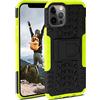 ONEFLOW Custodia blindata compatibile con Apple iPhone 12 Pro Max, custodia antiurto per attività all'aperto, custodia con protezione fotocamera e schermo, Lime - Verde