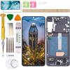 Gadget Troops Kit di ricambio per display LCD (senza impronte digitali) per Samsung Galaxy S22+ Plus SM-S906B/DS, S906B, S906U, S906U1, S906W, S906N, S9060, S906E, colore nero