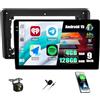 CAMECHO 4+128G Android 15 Autoradio per Audi A3 2003-2013 con Telecamera Posteriore, 9 Pollici Bluetooth Radio Carplay Wireless con Android Auto FM/RDS GPS WIFI Mirror Link +Canbus HD 1280 * 720