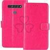 TienJueShi Rosa Premium Retro Stand Portafoglio TPU Silicone Caso per LG K41S 6.5 inch in Pelle Case Copertina Custodia Protettiva Cover