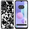 Tumundosmartphone Cover Silicone per Tcl 405 Disegno Snow Mimetico Disegni